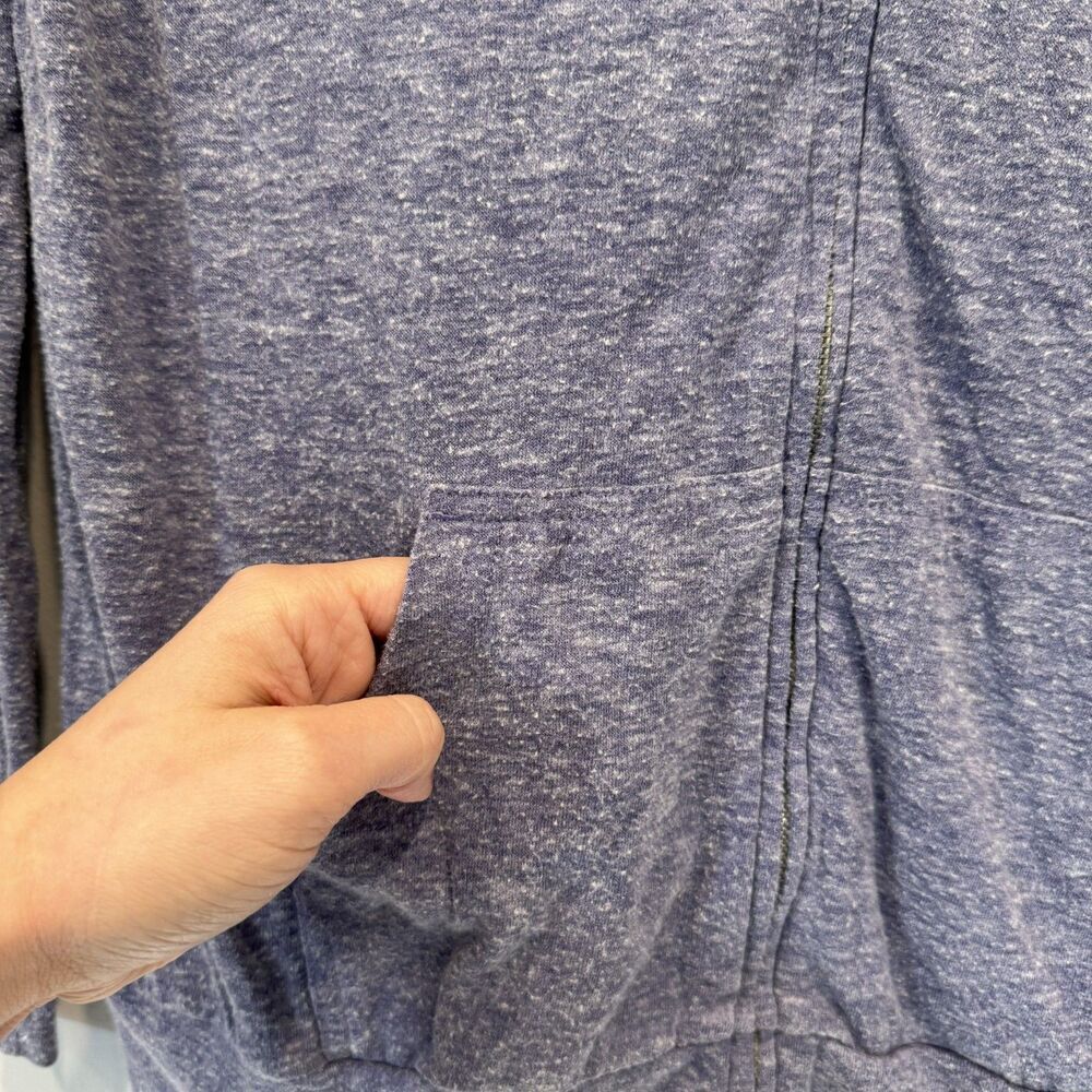GAP Zip Up Hoodie Lightweight Heathered Purple Athleisure Lounge Women sz Medium - Picture 9 of 10